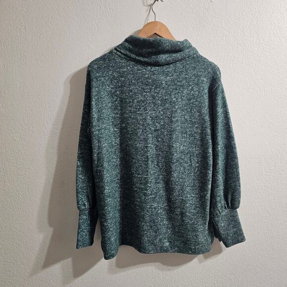 MAEVE ANTRHO Cowl Neck Sweater Green Size S - Picture 3 of 8